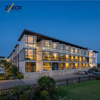 Maison conteneur modulaire empilable à trois étages, préfabriquée, en kit, pour bureau, appartement, bâtiment, allée, campus, Vente chaude 2026-2027