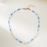 Collier ras du cou coréen fait main pour femme, motif marguerite douce et charmante, perles d'imitation, chaîne de cou perlée, bijoux de fête, cadeaux