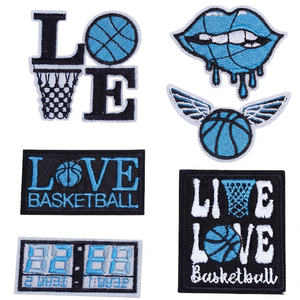 Parches Bordados Termoadhesivos de Baloncesto, Apliques Deportivos para Ropa - Product Image 2