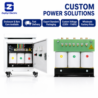 Transformateur d'isolement sec triphasé 10 kVA, alimentation industrielle 480 V, directement de l'usine