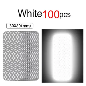4pcs PVC 3D Reflective Strips Waterproof Customized Shape Glossy Finish Night Safety <strong>Motorbike</strong> Helmet Box Fuel Tank <strong>Side</strong> <strong>Car</strong> - Product Image 6