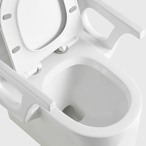 Tráng men gốm sứ vệ sinh một mảnh WC nhà vệ sinh người xử lý có thể truy cập nhà vệ sinh cao cho người khuyết tật tay vịn - Product Image 3