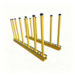 Carretilla de Empuje de Grado Industrial Tipo A, Plataforma de Acero Perforado de 120x75cm, Carga de 1500kg, Ruedas con Núcleo de Hierro de 8 Pulgadas, Mango Ergonómico Plegable - Product Image 2