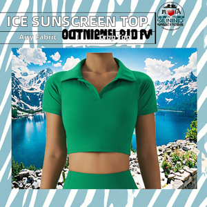 เสื้อกีฬาฤดูร้อนสำหรับผู้หญิง เสื้อยืดเทนนิส โยคะ ฟิตเนส สวมใส่สบายๆ พร้อมโลโก้ด้านหน้า ระบายอากาศได้ดี ป้องกันแสงแดด - Product Image 3