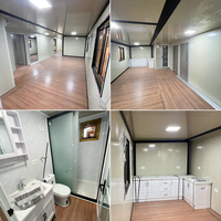 Maison préfabriquée mobile de 40 pieds, 4 chambres, maison conteneur pliable et extensible, villa préfabriquée de luxe