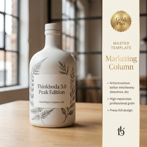Botella <span class=keywords><strong>de</strong></span> ginebra <span class=keywords><strong>de</strong></span> cerámica blanca vacía, hecha a mano, <span class=keywords><strong>de</strong></span> <span class=keywords><strong>gres</strong></span>, con tapa <span class=keywords><strong>de</strong></span> arcilla, para licor y bebidas espirituosas. - Product Image 1
