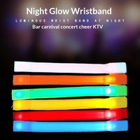 Accessoires de concert : Bracelets lumineux tissés à LED personnalisés ; Cadeaux pour les fans : Bracelets lumineux