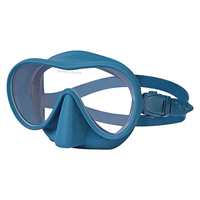 ZMZ M320/M3002 Masque de plongée sous-marine sans cadre à lentille en verre de taille unique pour femmes et adultes Confortable et pratique