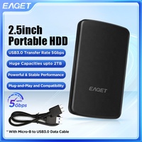 قرص صلب خارجي EAGET بسعات 320/500 جيجابايت/1 تيرابايت، سرعة تصل إلى 5 جيجابت في الثانية، من نوع Micro-B إلى USB3.0، لأجهزة الكمبيوتر المحمولة، بيع بالجملة