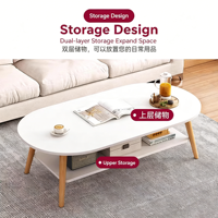 Nouvelle Arrivée Table Basse Moderne en Bois de Rose Massif, Table d'Appoint Mini Haut de Gamme Simple pour Petit Appartement, Salon, Balcon, Usage Domestique