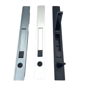 Ensemble de serrures modernes en alliage d'aluminium et de zinc pour portes et fenêtres, avec installation facile, design ambidextre, crochets coulissants personnalisables - Product Image 1