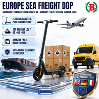 Expédition DDP vers le Royaume-Uni, fret maritime, agent de Guangzhou, Qingdao, Hong Kong, scooter électrique, logistique Amazon FBA, service Allemagne, Italie
