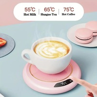 Sous-verre chauffant USB intelligent à température constante, 3 réglages de température, pour thé, lait, eau, bureau
