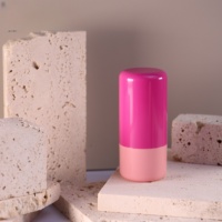 Yuecai Contenant vide en plastique en forme de capsule, rechargeable par le haut et à mécanisme rotatif, 6g, pour déodorant, blush et fond de teint, emballage cosmétique