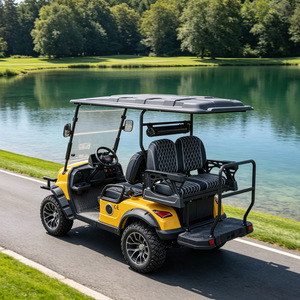 Carrito de golf eléctrico Hightop de 4 asientos, 100-150Ps, faros LED, aire acondicionado automático para campos de golf y complejos turísticos - Product Image 4
