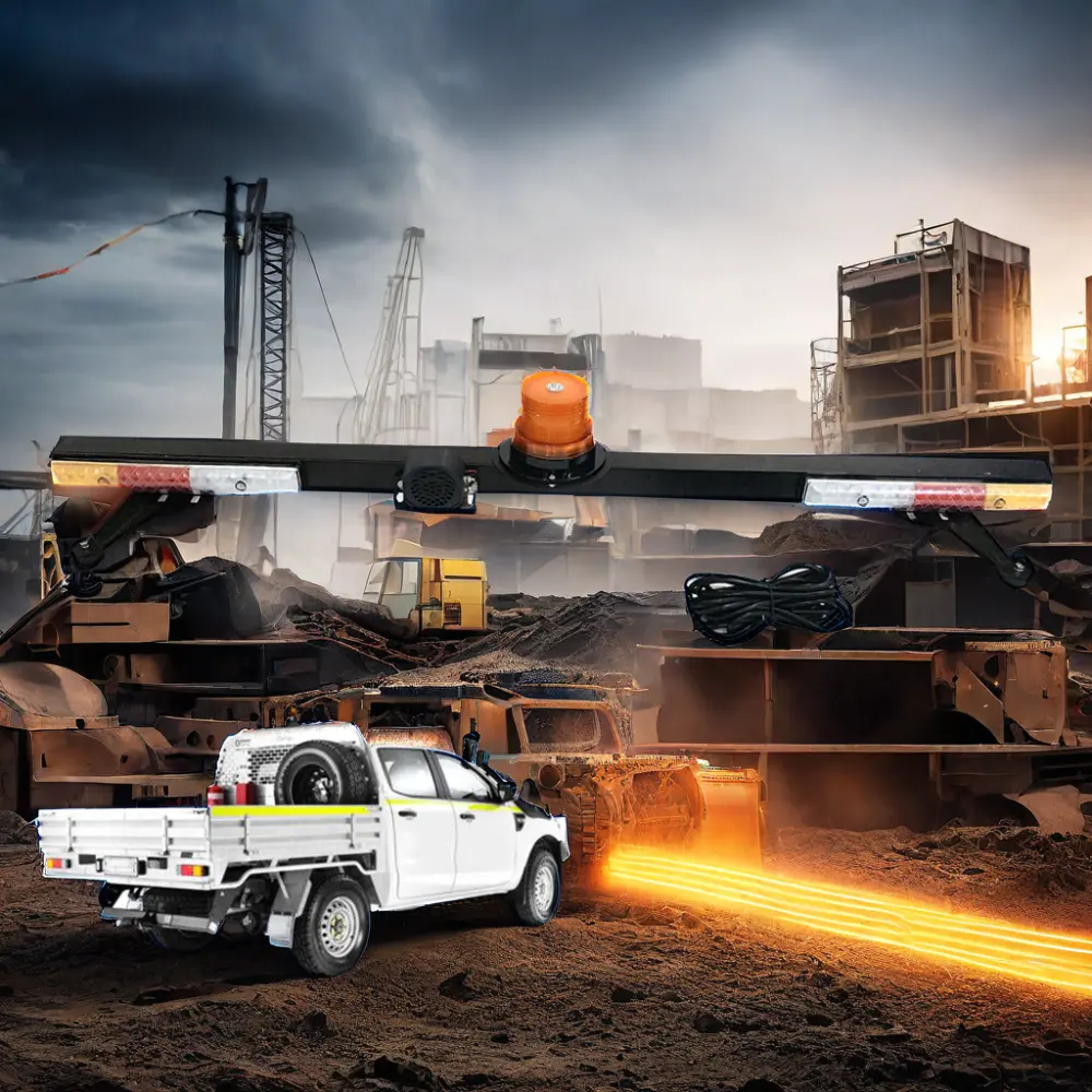 Populaire Afrika Mijncombinatie Lichtstrip Zware Vrachtwagen Mijnbouw Veiligheidssignaal Waarschuwingslampje Met Baken Achteruithoorn