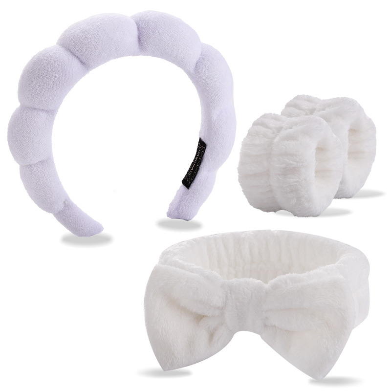 Bracelet d'interface à couture blanche, ensemble de 4 pièces