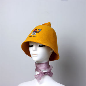 Gorro de Ducha de Fieltro de Lana Merino Australiana Ecológico Ulike - Suave, Reutilizable, con Logotipo Personalizado para Sauna/Baño, Modelo MW-30 - Product Image 4