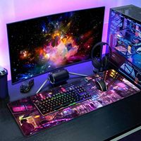 Tapis de souris Cyberpunk, XXL 35,4''x15,7'', grand tapis de souris de jeu, tapis de souris étendu sur le thème des rues japonaises, base en caoutchouc antidérapante