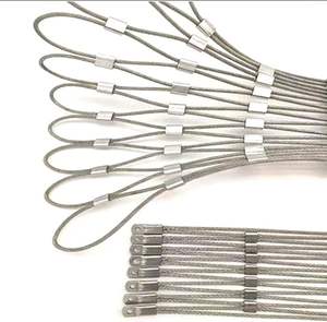 Maille <span class=keywords><strong>de</strong></span> câble en acier inoxydable <span class=keywords><strong>de</strong></span> Style virolé/noué pour maille <span class=keywords><strong>de</strong></span> zoo <span class=keywords><strong>de</strong></span> volière/filet <span class=keywords><strong>de</strong></span> Protection contre les chutes/balustrade <span class=keywords><strong>de</strong></span> <span class=keywords><strong>chemin</strong></span> - Product Image 6