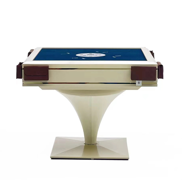 Luxury Fully Automatic Conical Mahjong Table Leather Mahjong Table Four-person Game Entertainment Table