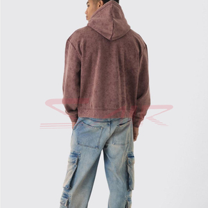 Sudadera con Capucha Extra Grande para Hombre, 100% Algodón, Estilo Urbano Personalizado, Sudadera Lisa de Invierno de Alta Calidad, Tendencia 2025 - Product Image 3