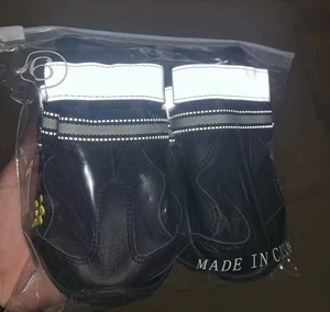 Lindos Zapatos para Perro Impermeables y Transpirables para Exteriores con Dos Tiras Reflectantes, Suelas Resistentes Antideslizantes (Cuero y Goma), Juego de 4 Piezas - Product Image 4