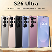 Smartphone Original S26 Ultra 5G, 16GB de RAM, 1TB de Almacenamiento, Pantalla OLED de 7.3 Pulgadas, Deca Core, Cámara de 108MP, Android 15