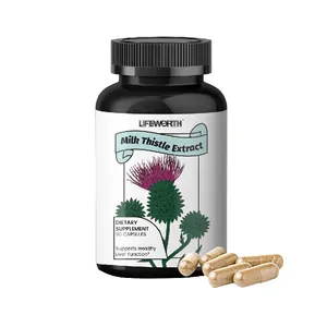 LIFEWORTH Liver Cleanse Detox Cápsula Herbal Milk Thistle Dandelion Root Cúrcuma e Alcachofra Extrato para a saúde do fígado