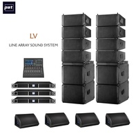 Sistema Completo Pat LV, Sistema de Sonido Line Array Doble de 10 Pulgadas, Subwoofer de 18 Pulgadas, Neodimio, 800W, Equipo de Audio para Eventos en Vivo al Aire Libre, DJ, Conciertos