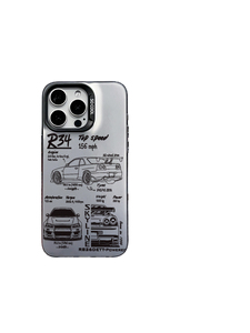 <span class=keywords><strong>เคส</strong></span> TPU ลายศิลปะเส้นขอบฟ้า R34รถยนต์ Nissan พร้อมกรอบเลนส์ Angel Eye ฝาครอบกันกระแทกสำหรับ iPhone 17 16 15 <span class=keywords><strong>14</strong></span> <span class=keywords><strong>13</strong></span> PRO MAX - Product Image 6