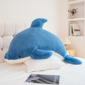 Coussin en peluche multi-styles sur le thème de <span class=keywords><strong>la</strong></span> <span class=keywords><strong>vie</strong></span> marine, peluches moelleuses Requin Orca Phoque, jouet en peluche personnalisable représentant un animal marin - Product Image 5