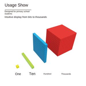 Blocchi Base Ten di Alta Qualità per Bambini Paico, <span class=keywords><strong>Strumenti</strong></span> Didattici Ecologici in Plastica per l'Insegnamento della Matematica, Materiale Verde - Product Image 4