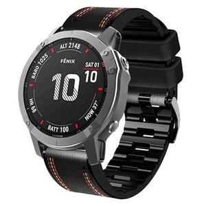 Classique En Gros Remplacement Sport Silicone Montre 22mm 26mm Bracelet Bracelet Bracelet Pour <span class=keywords><strong>Garmin</strong></span> <span class=keywords><strong>Fenix</strong></span> <span class=keywords><strong>6X</strong></span> 7X - Product Image 5