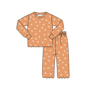 GSSO3757 RTS Ensemble d'été en jean à sequins pour petite fille, motif « Daddy's Girl » rose, vente en gros, ensemble à manches courtes pour enfant - Product Image 2