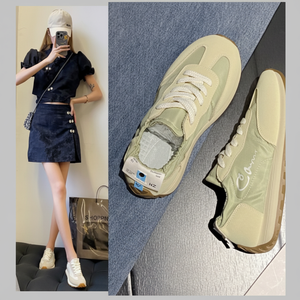 Ins Ash Guard Sneakers tacco alto da donna versione coreana del nuovo prodotto estivo Shoes-JCF-205 Fitness Walking - Product Image 1
