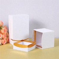 Boîte-cadeau d'affichage en carton d'or haut de gamme avec boîtes en papier de qualité supérieure avec logo bronzé