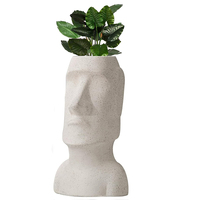 Pot de fleurs en céramique et porcelaine personnalisé, style américain, émaillé, motif Tiki, jardinière 3D, décoration intérieure, conception ODM, logo