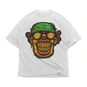 Camiseta Gráfica de Mono Psicodélico, Estilo Y2K, Streetwear, Camiseta con Dibujo de Simio, Estilo Graffiti, Cara Sonriente, Unisex, Adulto - Product Image 3