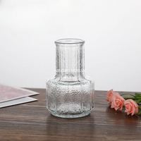 Mini Vase de Table en Verre Vintage Set 3 Pièces 6 Pièces 12 Pièces Petit Vase Transparent Convient pour la Décoration de Table de Mariage