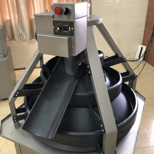 Bánh <span class=keywords><strong>Pizza</strong></span> Tự động chia bột thể tích và hình nón tròn làm tròn Máy bánh bóng Bun cán hình nón tròn Con lăn Bộ - Product Image 5