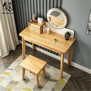 chinese supplier low cost customized large stock ready to ship <b>mirror</b> dresser new fashion bedroom furniture wood lighted dresser - Product Image 2