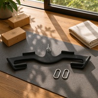 Barre de traction dorsale avec poignées ergonomiques, fixation triangulaire pour entraînement complet du dos