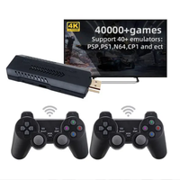 Adaptador Inalámbrico para TV X2 Plus con Cerca de 40000 Juegos Integrados, Consola de Videojuegos Retro Clásica 3D Android, Stick de Videojuegos 4K