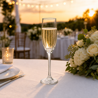 Verre à champagne 190 ml – Vaisselle commerciale pour service de table en restaurant et dégustations de vins – Style classique, moderne et luxueux pour bar