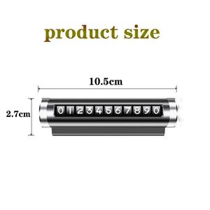 Accessoire de voiture portable en alliage d'aluminium, plaque de numéro de téléphone portable temporaire pour voiture, plaque de numéro de stationnement pour voiture - Product Image 6