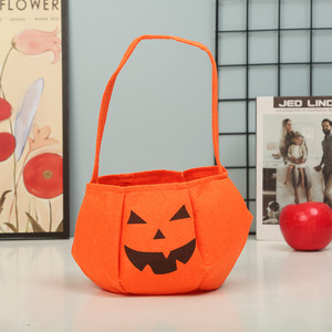 Bolsa de Calabaza Portátil de Halloween para Niños, Bolsa de Regalo para Dulces, Bolsas de Tela para Disfraces de Halloween - Product Image 4