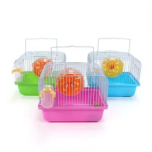 Gaiola para Hamster Transportadora de Viagens de Animais de Estimação de Plástico colorido mais vendida
