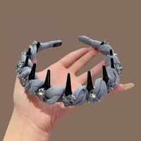 Peigne à cheveux en maille de cristal brillant pour femmes, accessoire de cheveux de luxe, mode exquise, polyvalent, couvre-chef pour filles
