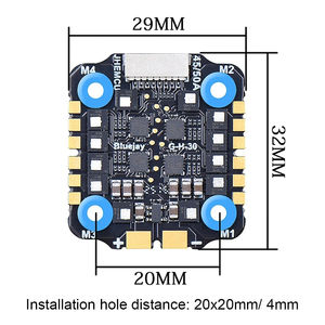 Oferta Especial: ESC Metálico Sin Escobillas JHEMCU EM 45A/50A 4 en 1, 2-6S, 20x20mm/M4 para Drones de Carreras RC - Product Image 3